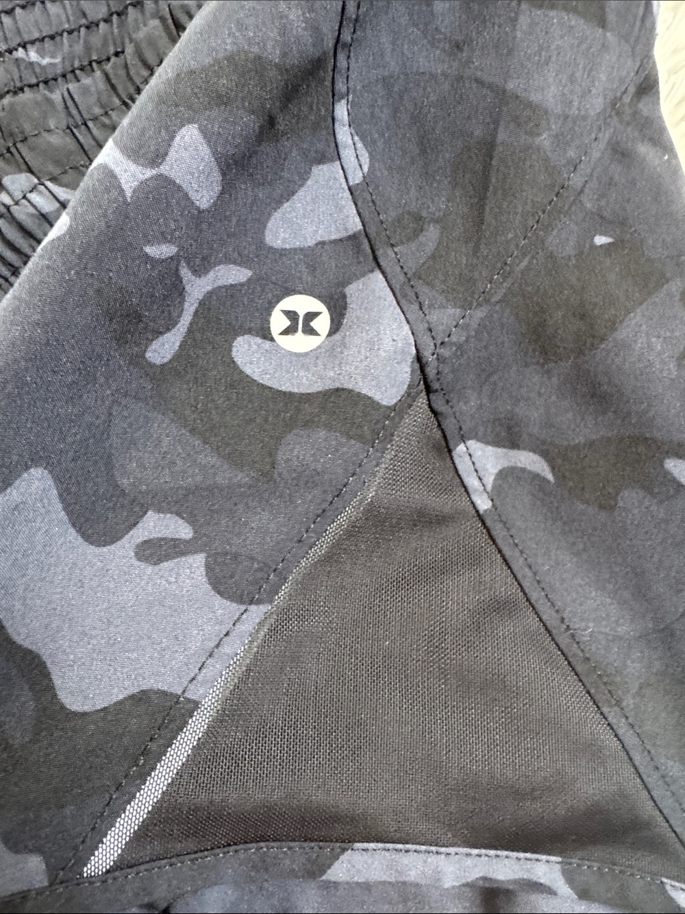 RBX Black Camo Running Athletic Shorts - Picture 3 of 7